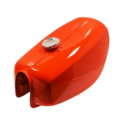 Tank + side cover (with swirl logo) set for Simson S50 S51 S70 - traffic red