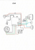 Motorcycle Wiring Harness (Cotton) + Wiring Diagram for IZ 49