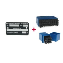 Tabliczka znamionowa + numer + litery dla Kreidler Florett RS RM RMC LF LH GT