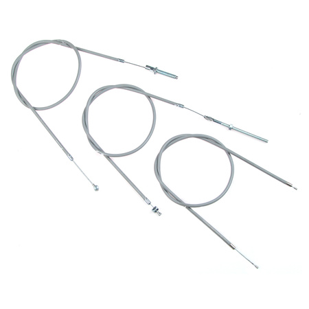 Bowden cable set Bowden cables for Adler MB150 with Bing carburetor - gray