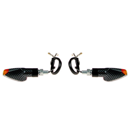 2x blinker LED M8x1.25 12-LED rear / front for scooter ATV motorcycle (E-approved)