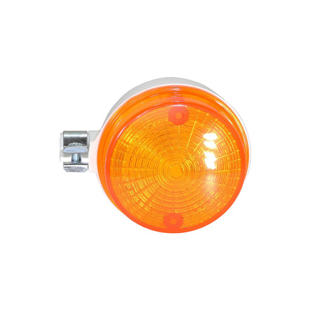 Blinker mit E-Prüfzeichen hinten (weiß / orange) für Simson S50 S51 MZ TS ETZ