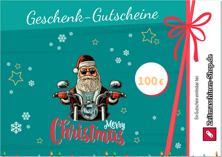€100 Motorcycle Gift Card - Printable (Parts & Accessories)