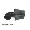 Tuningowy filtr powietrza do Simson S50 S51 S70 S83 KR51 - chrom (90°, ø32 mm)