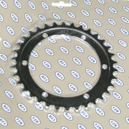Chain sprocket sprocket 34 teeth suitable for Simson SR2 SR2E KR50 - chrome-plated