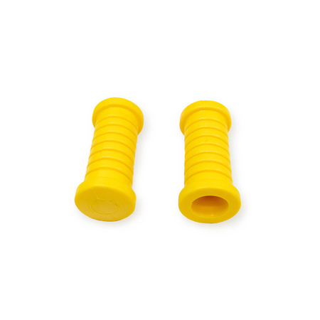 (Pair) Footrest rubber for Simson S50 S51 S53 S70 S80 KR51 SR4 SR50 SR80 - yellow