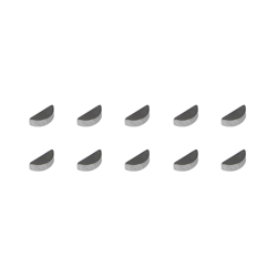 10x Keil Halbmond 3x3,7 Primärritzel Kupplungsseite für Simson S50 S51 KR51 SR50