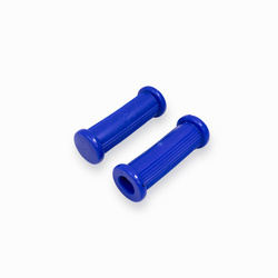 Pair Footrest Rubbers old type Simson S50 S51 S70 KR51 Schwalbe SR4 - Blue