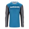 Simson Cross Shirt Blue M - Motorbike T-Shirt for Riders