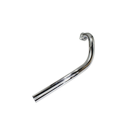 Chrome Exhaust Header for Jawa 50 Mustang (Short Version)