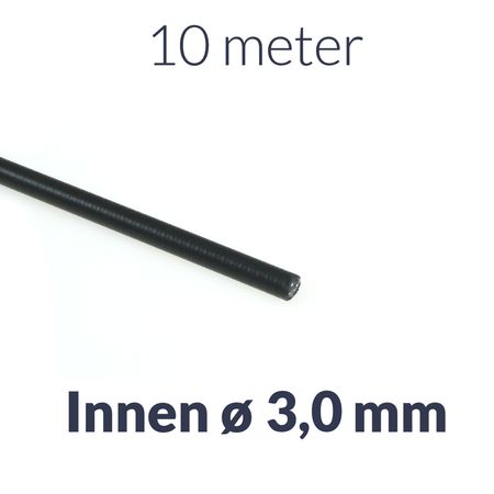 10m Black Bowden Cable Housing 3mm for Moped/Bike Brake/Clutch/Throttle