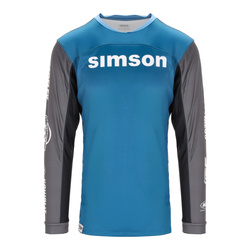 SIMSON Motocross Shirt, Blue, Size XXXL