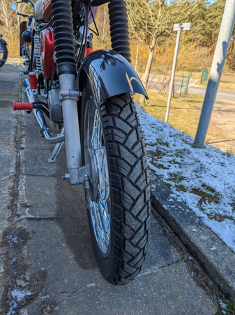 Front fender for Simson S50 S51 S70 - black powder-coated