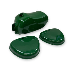 Tank set + 2x side covers for Simson S53, also S50 S51 - billiard green