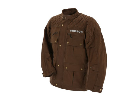 Motorradjacke für SIMSON in Braun, Größe L – Funktionale Outdoor-Jacke