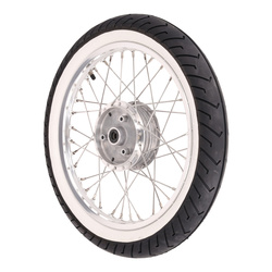 Simson Rear Wheel 1.50x16 – Alloy Rim, Whitewall Tyre