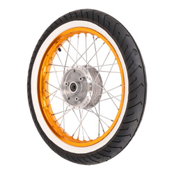 Simson Complete Wheel 1.50x16 Orange Aluminum Rim
