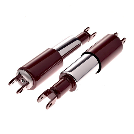 Pair Rear Shock Absorbers for JAWA/CZ 175-354 - Red/Chrome