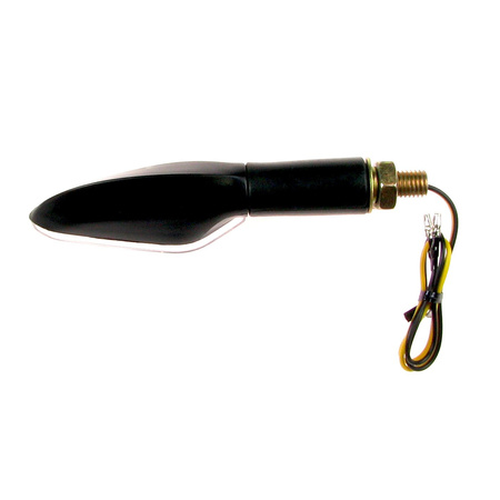 2x LED Turn Signals M10x1.5 18-LED Front/Rear ATV Scooter Black E-marked