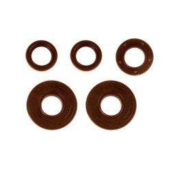Brown 5pc Engine Oil Seal Kit (Simmerring) for Simson S50 KR51/1 SR4-2