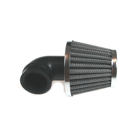 Tuning air filter for Simson, Hercules, Mofa Moped Mokick - chrome (90 °, ø30 mm)