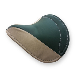 Saddlecloth seat cover for Simson SR2 SR2E (1st quality) - bordeaux / yellow