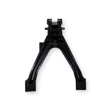 Stojak uchylny +4cm przedłużony stojak główny dla Simson S51 S50 - czarny jedwabisty mat