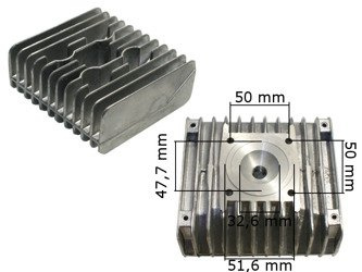 Cylinder head 70ccm 70s suitable for Simson S51 S70 S83 SR80 KR51 / 2 Schwalbe