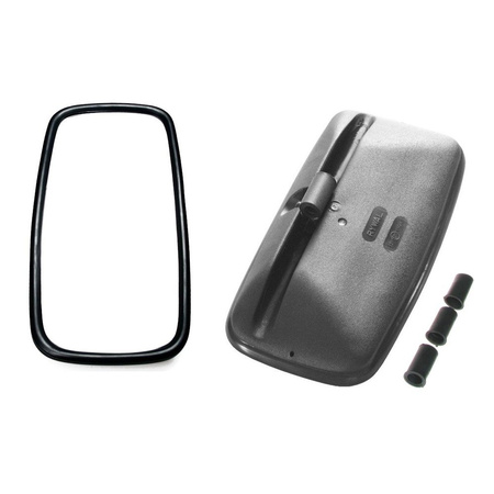 2x rear view mirror outside mirror truck tractor excavator Mercedes Iveco Volvo MB 365x190