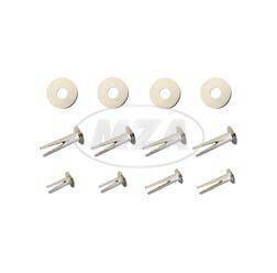 6x rivets made of steel 4x18 for clutch sprocket clutch basket for MZ ES TS ETZ