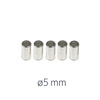 5x Chrome End Caps for 5mm Bowden Cable Housing - Moped/Motorcycle