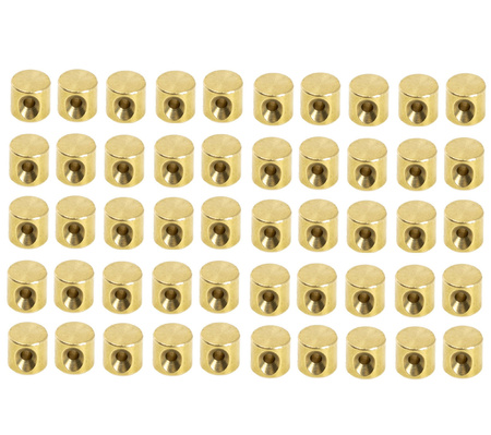 50x Solder-on Nipple 5.5x6mm for Throttle/Gear Bowden Cables - Universal