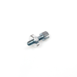 Adjusting screw M6x30 + knurled nut slotted for Bowden cable, clutch cable, brake cable