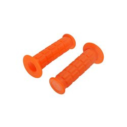 Pair Neon Orange Handlebar Grips for Simson S50/S51/S53/S70/SR50 moped