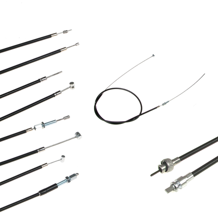 Bowden cable kit + speedometer cable for NSU Quick (6-piece)