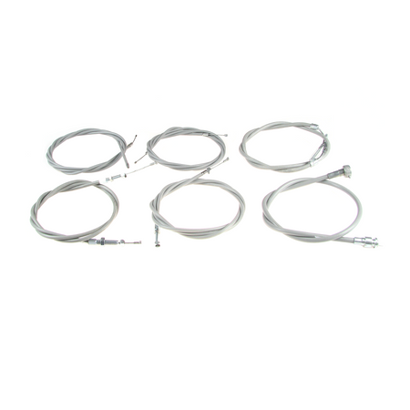IWL Berlin/Wiesel Cable Kit & Speedometer Cable (6 pcs) - Grey, no rubber