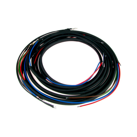 Cable harness for MZ RT 125/1 125/2 half hub with brake light (+ colored circuit diagram)