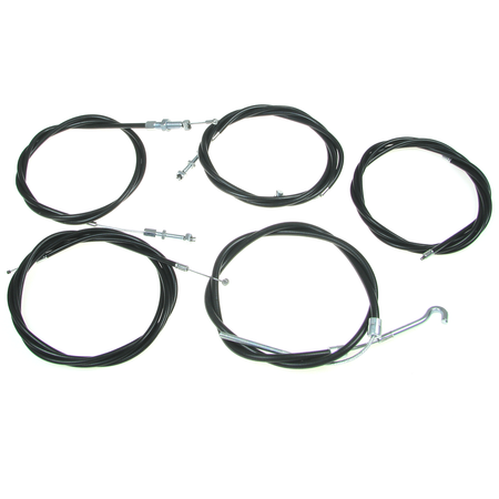 5-piece Bowden cable kit for IWL Berlin/Wiesel - black