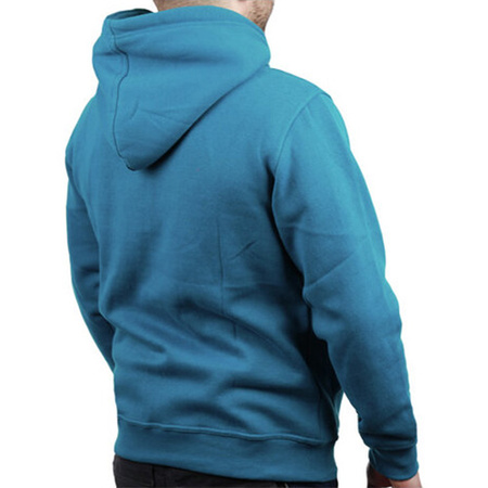 Hoodie mit Känguru-Taschen, Farbe: petrol, Größe: L - Motiv: SIMSON Cross