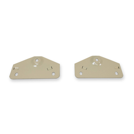 Leg-guard mounting plates (L+R) for MZ ES 125/150/250/2 - beige