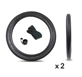 2x Inner Tube & Rim Tape 2.25x18 for Moped Kreidler/Florett/Zündapp