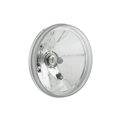 H4 Headlight Insert, E‑marked Clear Glass (flat) – Kamaz/Ikarus