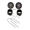 Speedometer & Tachometer +12V Bulb & Cable for Simson S50/S51, Black Ring
