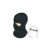 Balaclava black cotton S / M 2-hole mask for motorcycle moped bike quad