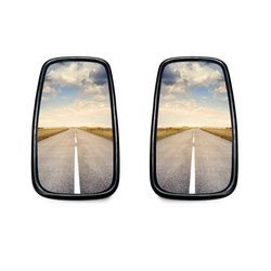 2x rear view mirror outside mirror truck tractor excavator Mercedes Iveco Volvo MB 365x190