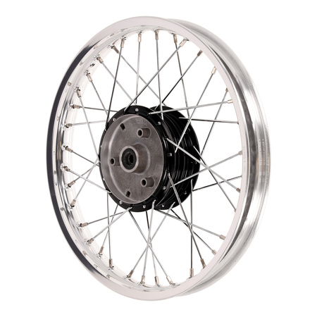 1.5x16" Spoked Wheel for Simson S50/S51/KR51 Schwalbe - Polished Rim