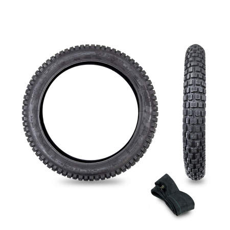 2.75x16 Enduro Tire 36B (VRM186) + Tube for Simson S50 S51 S53 S83 KR51