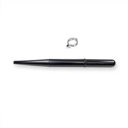 Wydech ø28mm + zacisk do Simson S50 S51 S70 KR51/2 SR50 - czarny