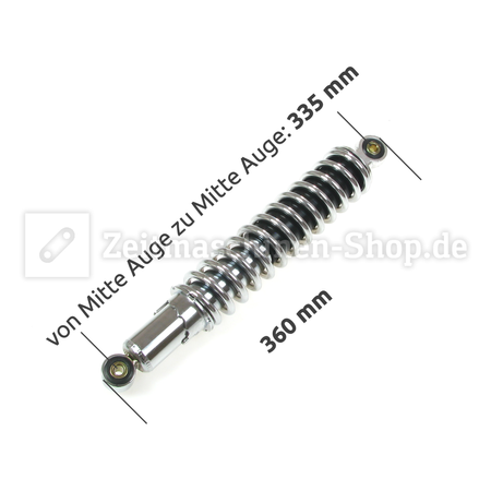 Shock absorber chrome 335mm adjustable struts for Simson S50 S51 S70 E S83 SR50