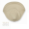 Beige Seat Cover with Split Rivets for Simson SR1